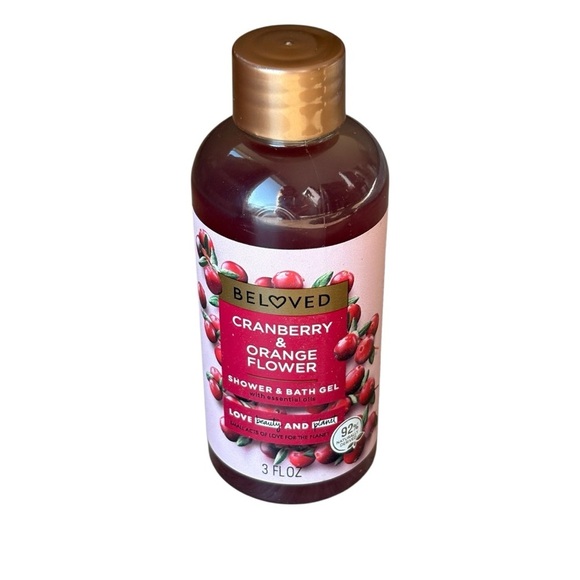 Beloved Cranberry & Orange Flower Shower & Bath Gel 3 oz - Picture 2 of 4